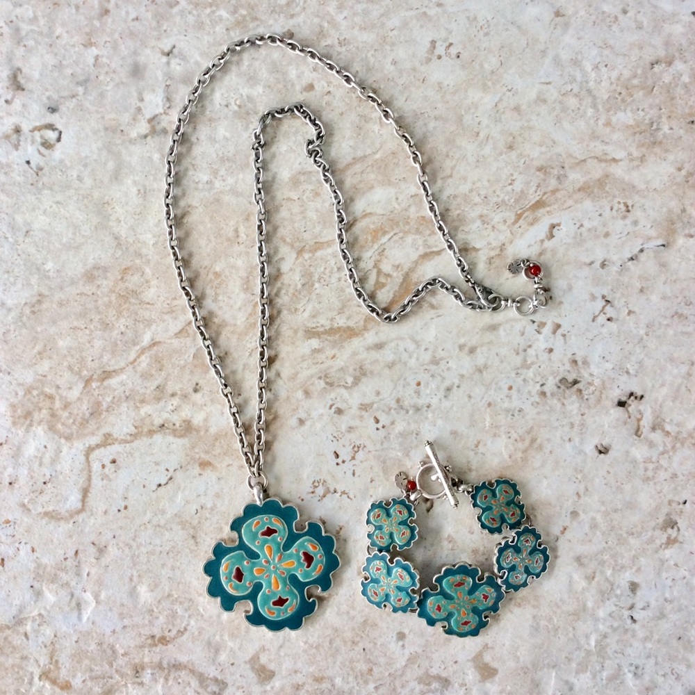 🍀Lucky Brand🍀 Tilt Chunky Cross Long Necklace